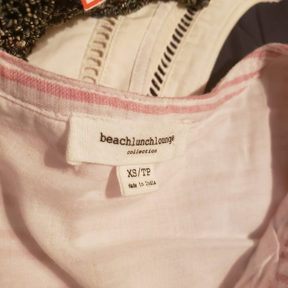 Beach Lunch Lounge pink boho short cottage core dress size xs - Picture 6 of 6
